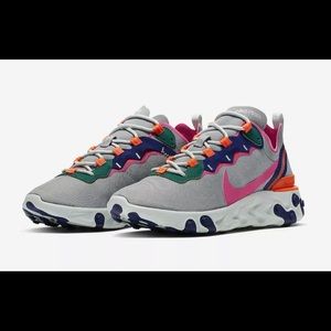 Nike React Element 55 BQ2728-006 Wolf Grey Fuschia